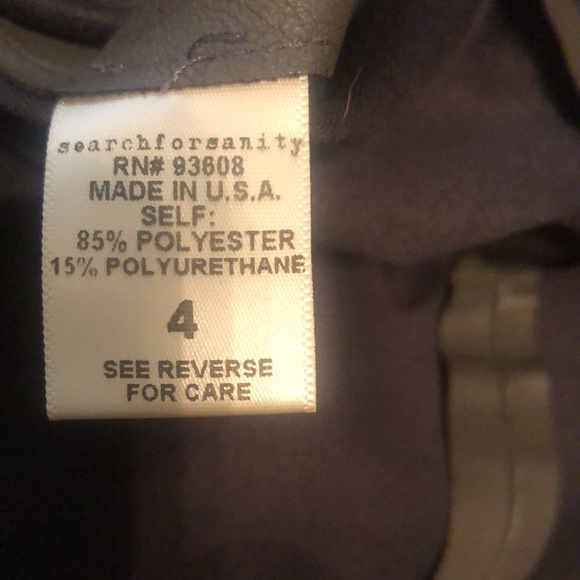 Nordstrom Leather like gray skirt w/pockets 4 - Picture 3 of 4